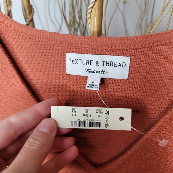 Madewell Texture & Thread NWT Blouse Womens Small - Picture 4 of 7